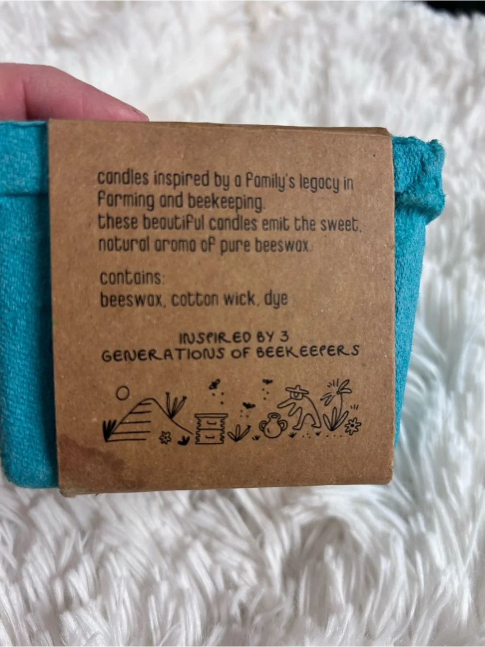 Happy Organics Strawberry Shaped Beeswax Candles, NEW made in LA